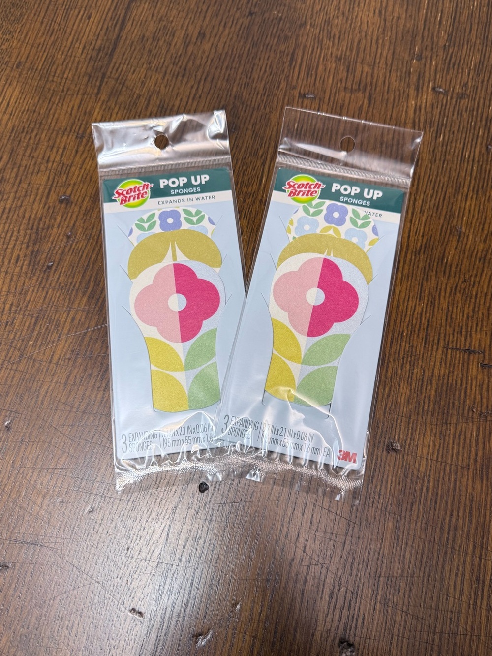 Scotch Brite Pop Up Expanding Non-Scratch Sponges 6-Pack | NWT